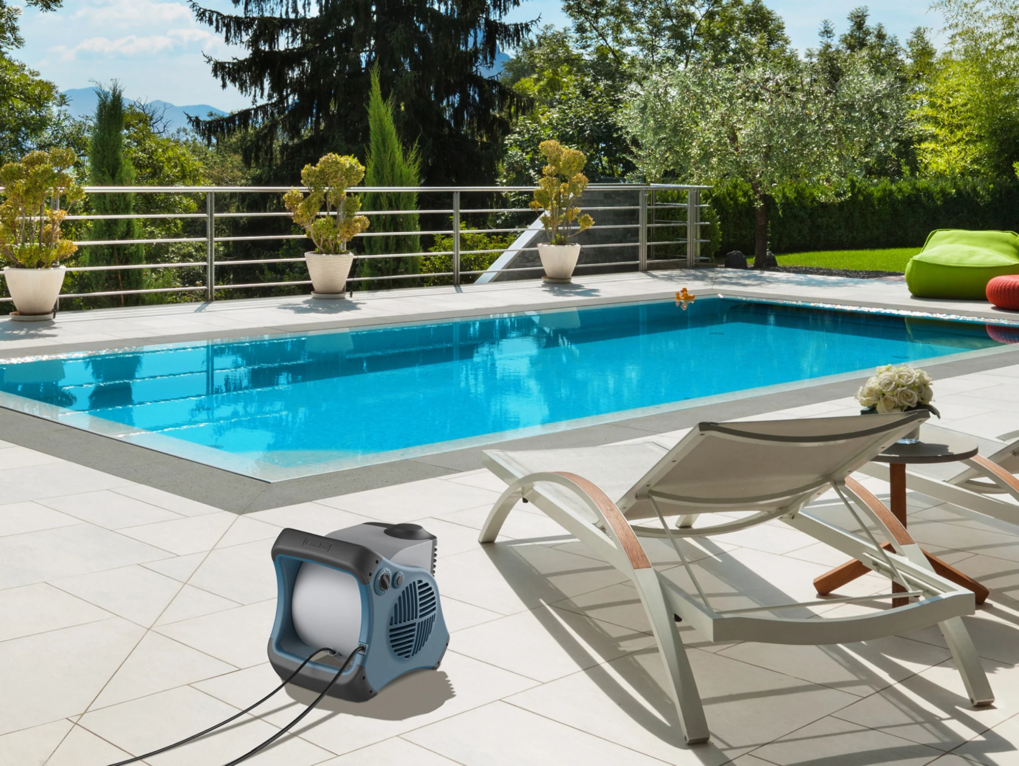 Lasko 15" Pivoting Misto Outdoor Misting Fan with GFCI Cord and 3 Speeds, 7054, Blue - Image 19