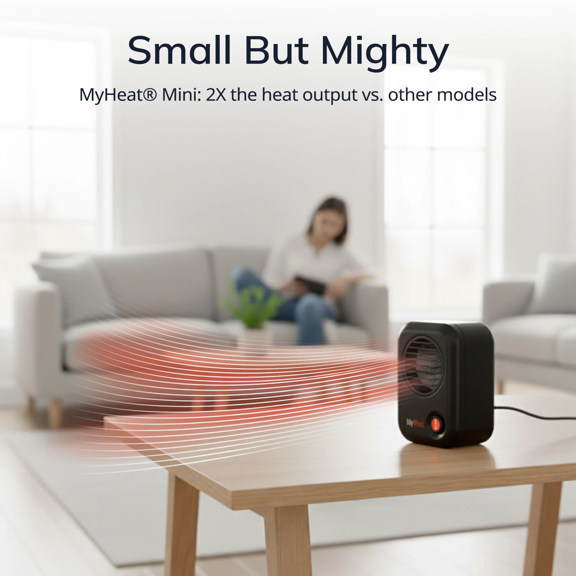 Lasko 100 MyHeat Personal 200W Table Top Heater: black - Image 6