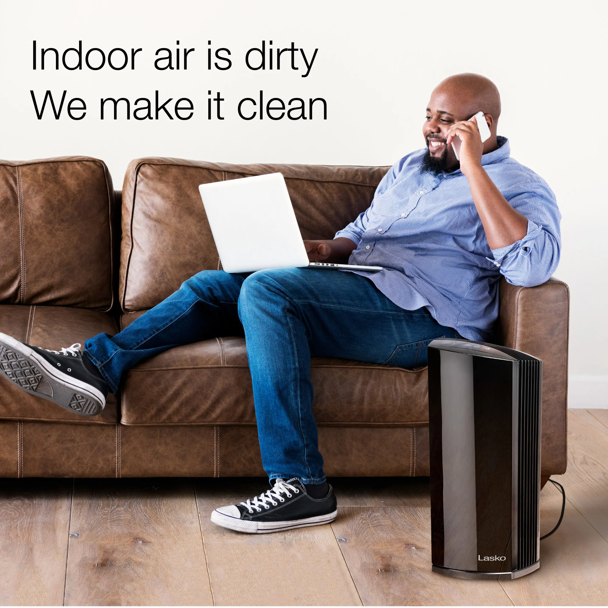 Lasko LP450 Premium Air Purifier with HEPA Filter and Odor Reduction and DreamMode - Image 3